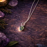 Colgante de Moldavita Natural Auténtica Engarzada en Plata de Ley 925 – ACTIVADO (Transformación y Despertar Espiritual)