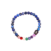 7 Chakra Bracelet with Buddha and Lapis Lazuli (Protection and Calm)