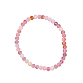 Pulsera Facetada de Cuarzo Rosa 4mm (Amor, Armonía y Bienestar Emocional)