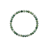 Pulsera Facetada de Ágata Árbol 4mm (Crecimiento, Equilibrio y Conexión con la Naturaleza)