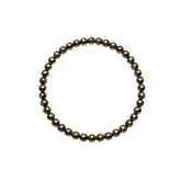 Pulsera Facetada de Pirita 4 mm (Abundancia, Dinero y Suerte)