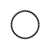 Pulsera Facetada de Turmalina Negra 4mm (Protección, Limpieza y Equilibrio Energético)