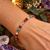 Pulsera de 7 Chakras 4 mm (Equilibrio, Armonía y Bienestar Energético)