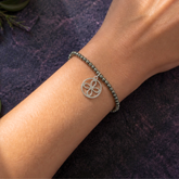 Pulsera de Pirita Facetada con Sigilo de la Abundancia en Plata de Ley 925 – ACTIVADA (Riqueza y Prosperidad)
