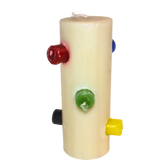 Velón 7 Mechas Multicolor (Apertura de Caminos y Equilibrio Energético)