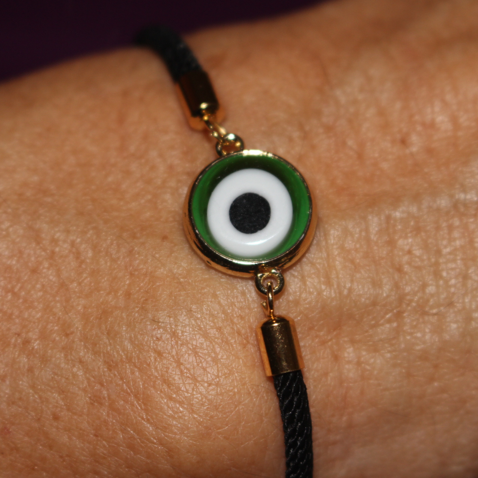 Pulsera de Cordón con Ojo Turco (Protección y Buena Suerte) - El desván de Merlín