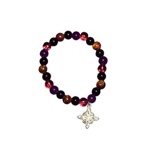 Pulsera con Nudo de Bruja 6 mm (Protección y Energía Mágica)