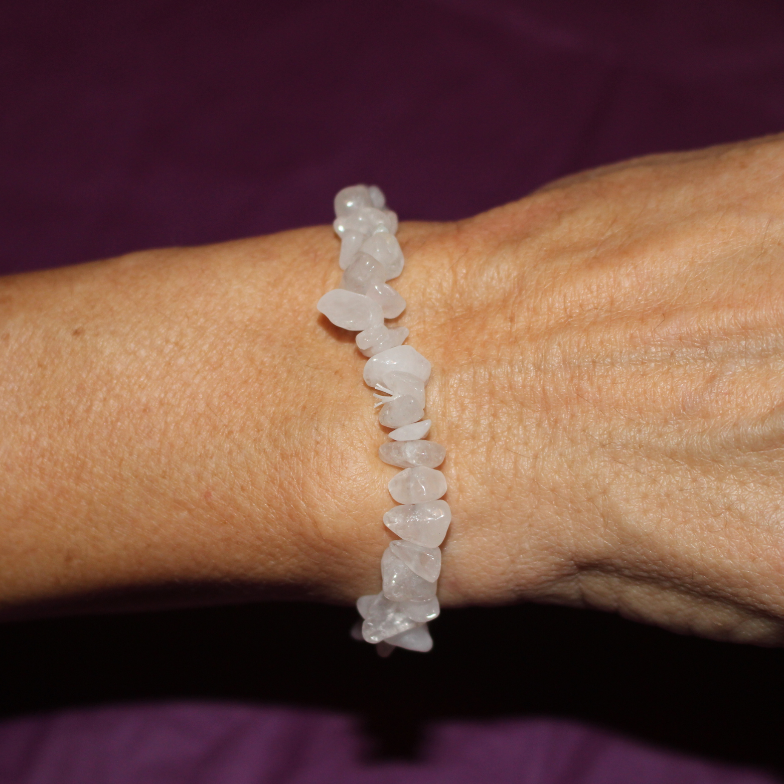 Pulsera Chip de Cuarzo Blanco (Claridad, Energía y Armonía)