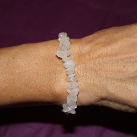 Pulsera Chip de Cuarzo Blanco (Claridad, Energía y Armonía)