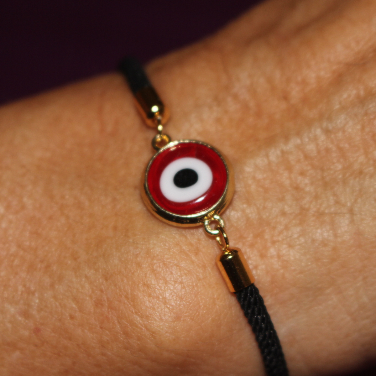 Pulsera de Cordón con Ojo Turco (Protección y Buena Suerte) - El desván de Merlín