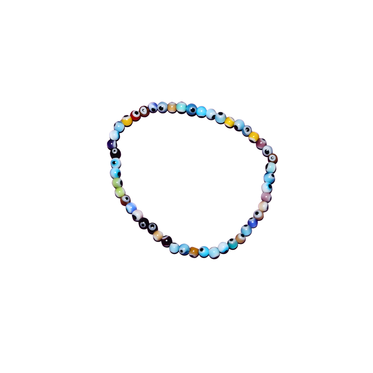 Pulsera mini Ojo Turco tricolor (defensa y vibraciones positivas)