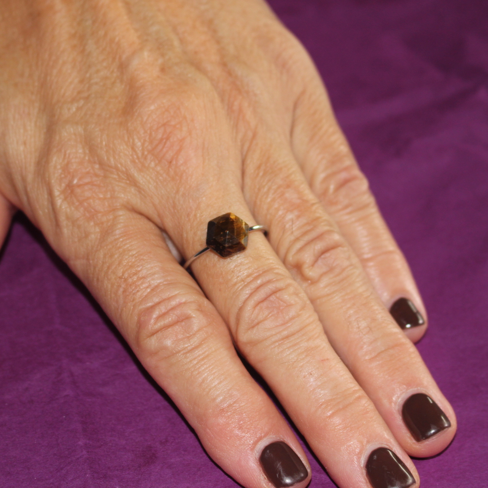 Anillo Plateado Ojo Turco Brillante – Elegancia y Protección