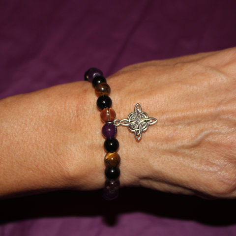 Pulsera con Nudo de Bruja 6 mm (Protección y Energía Mágica)