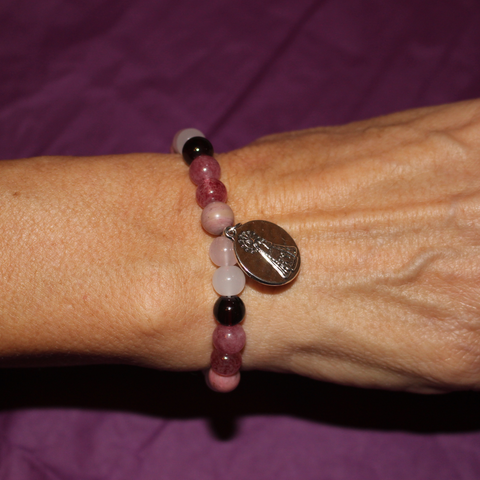 Pulsera Virgen de los Desamparados 6 mm (Salud, Protección y Consuelo)