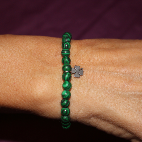 Pulsera Suerte Trébol de 4 Hojas 4 mm (Buena Suerte y Prosperidad)