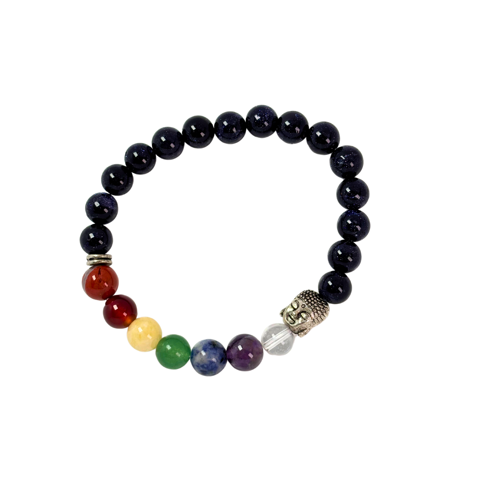 Pulsera Siete Chakras Buda Negra (equilibrio espiritual)