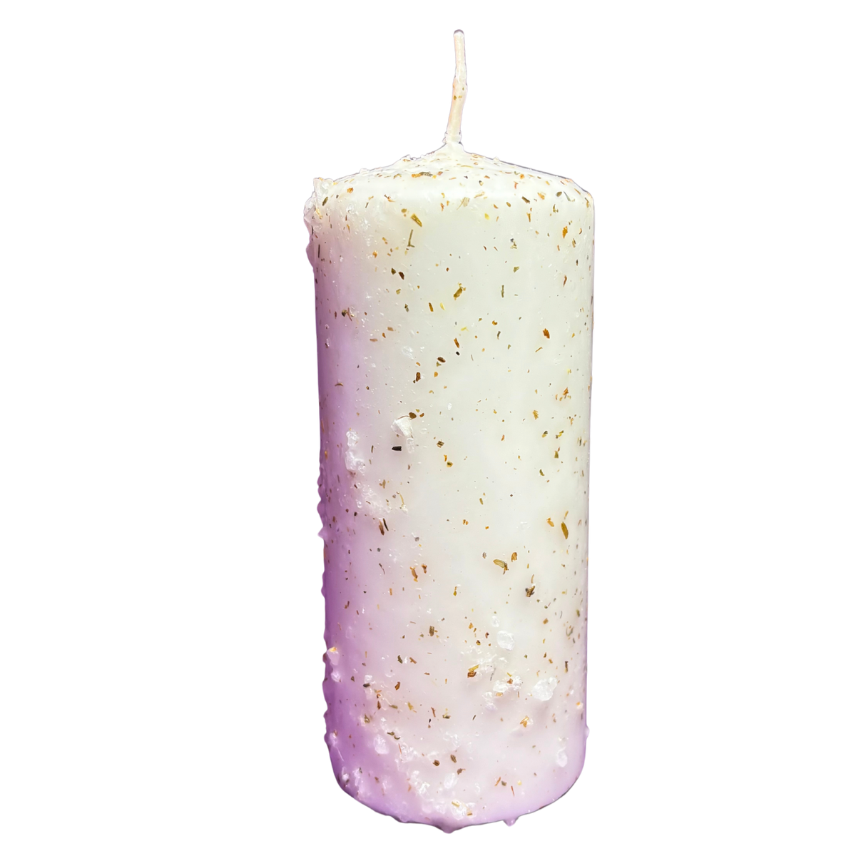 Velón grande de sal gruesa y Ruda (limpieza y protección espiritual)