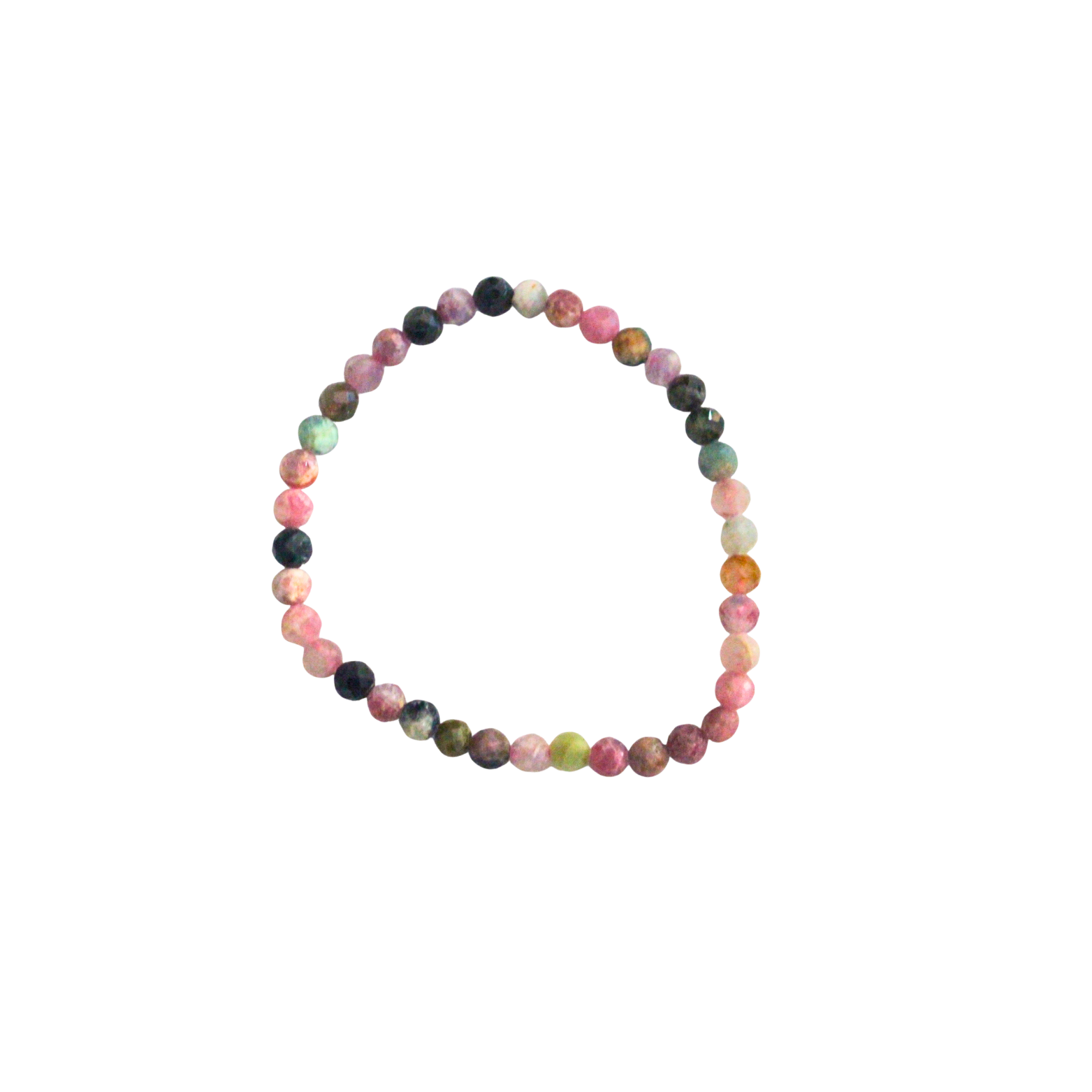 Pulsera Facetada de Turmalina 4mm (Protección y Limpieza)