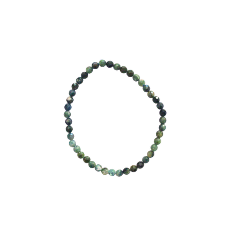 Pulsera Facetada de Turmalina 4mm (Protección y Limpieza)