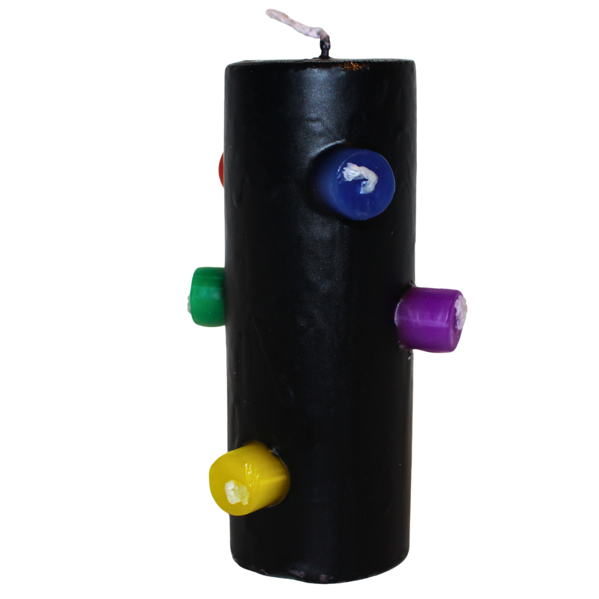 Velón 7 Mechas Negro (Corte de Magias, Protección y Ruptura de Obstáculos)