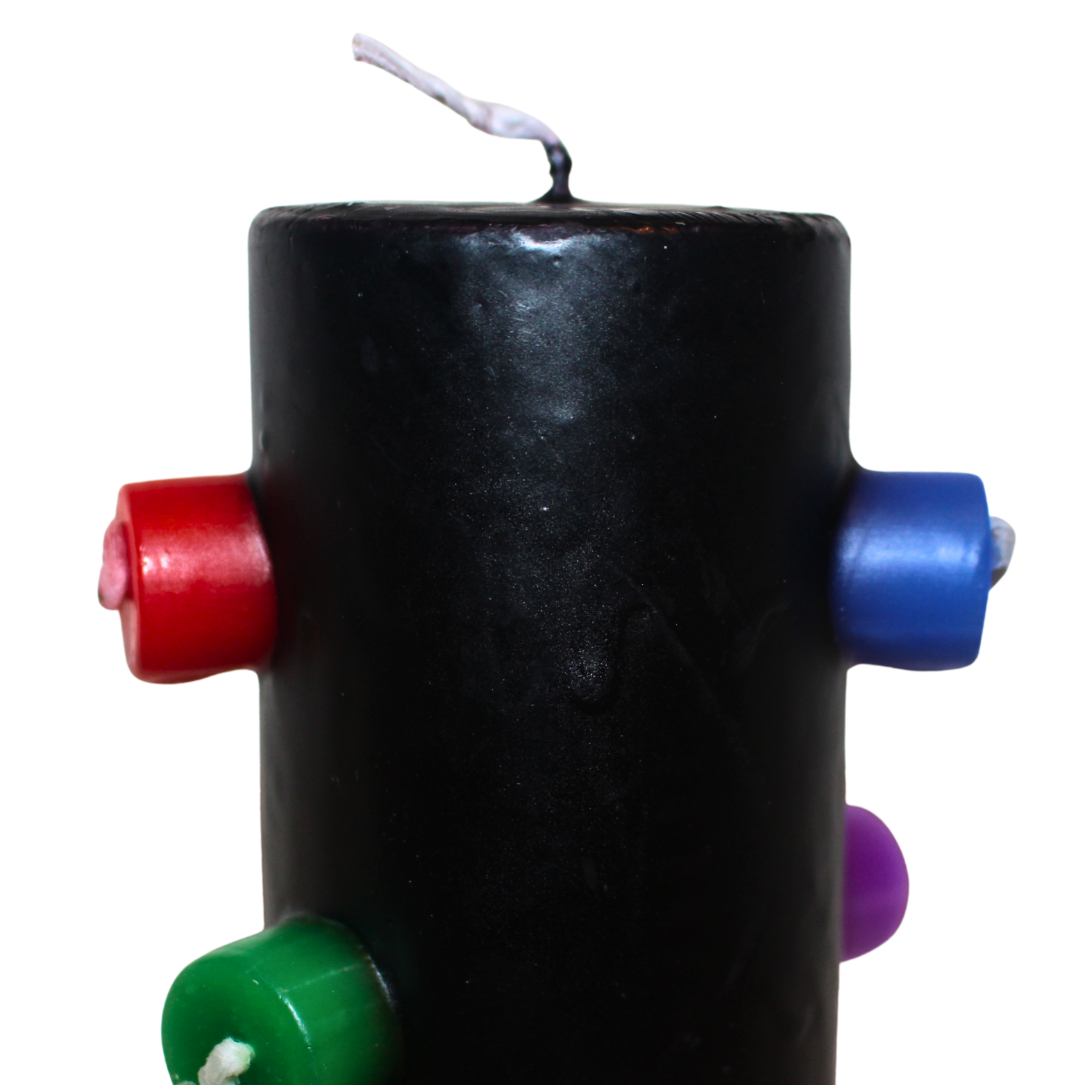 Velón 7 Mechas Negro (Corte de Magias, Protección y Ruptura de Obstáculos)