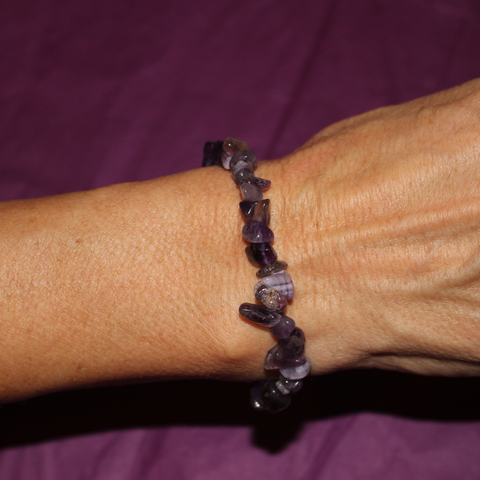 Pulsera Chip de Amatista (Calma, Intuición y Armonía Espiritual)