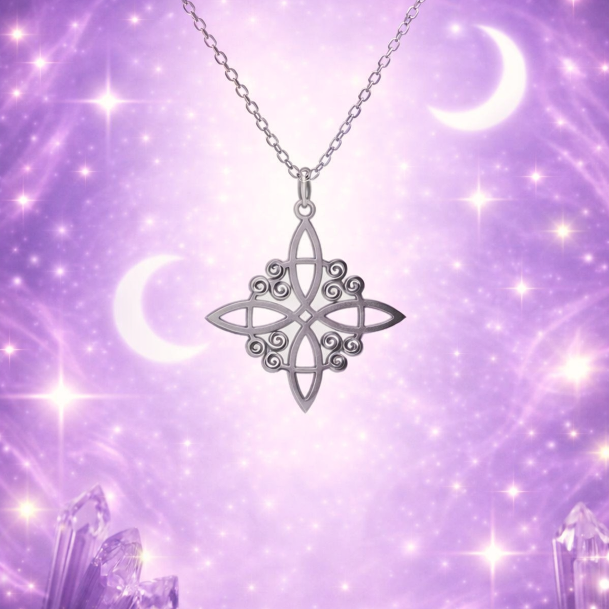 Colgante Nudo de Bruja ACTIVADO (Protección y Sabiduría Ancestral)