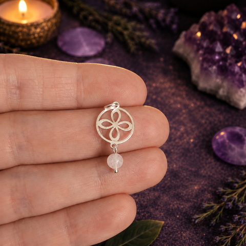 Colgante Sigilo de la Abundancia en Plata de Ley 925 con Mineral ACTIVADO (Prosperidad, Protección y Energía Positiva)