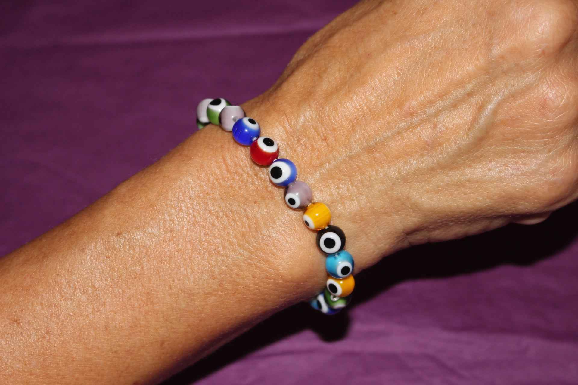 Pulsera Ojo Turco negro (defensa y vibraciones positivas)