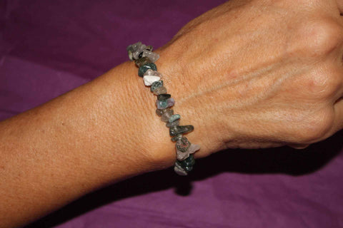 Pulsera Chip de Ágata India (Protección y Equilibrio)