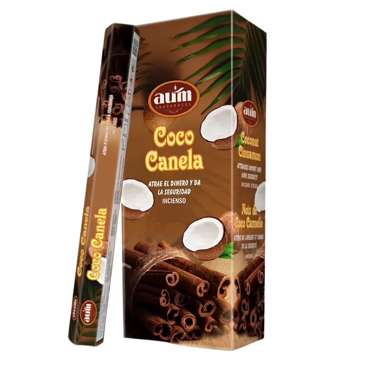 Incienso Coco y Canela (energía positiva, suerte y bienestar)