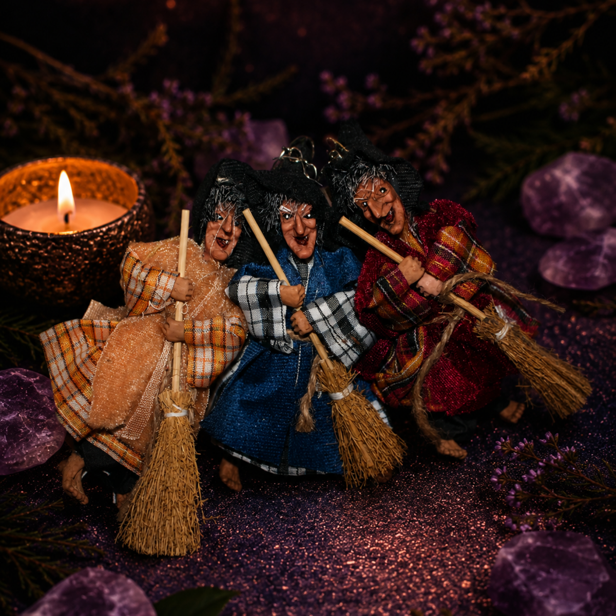 Llavero de Bruja Ritualizado (Protección, Buena Suerte y Prosperidad)
