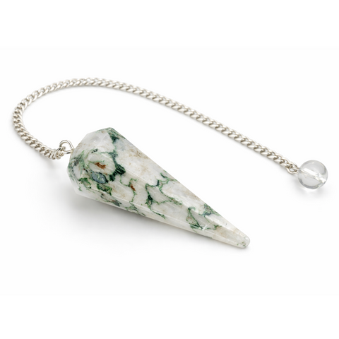 Péndulo de Ágata Árbol (Equilibrio, Crecimiento y Conexión Natural)