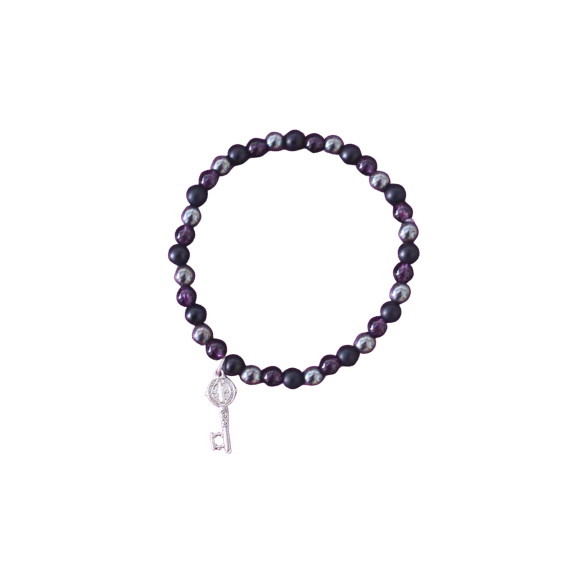 Pulsera Abrecaminos Llave de San Benito 4 mm (Protección y Apertura de Caminos)