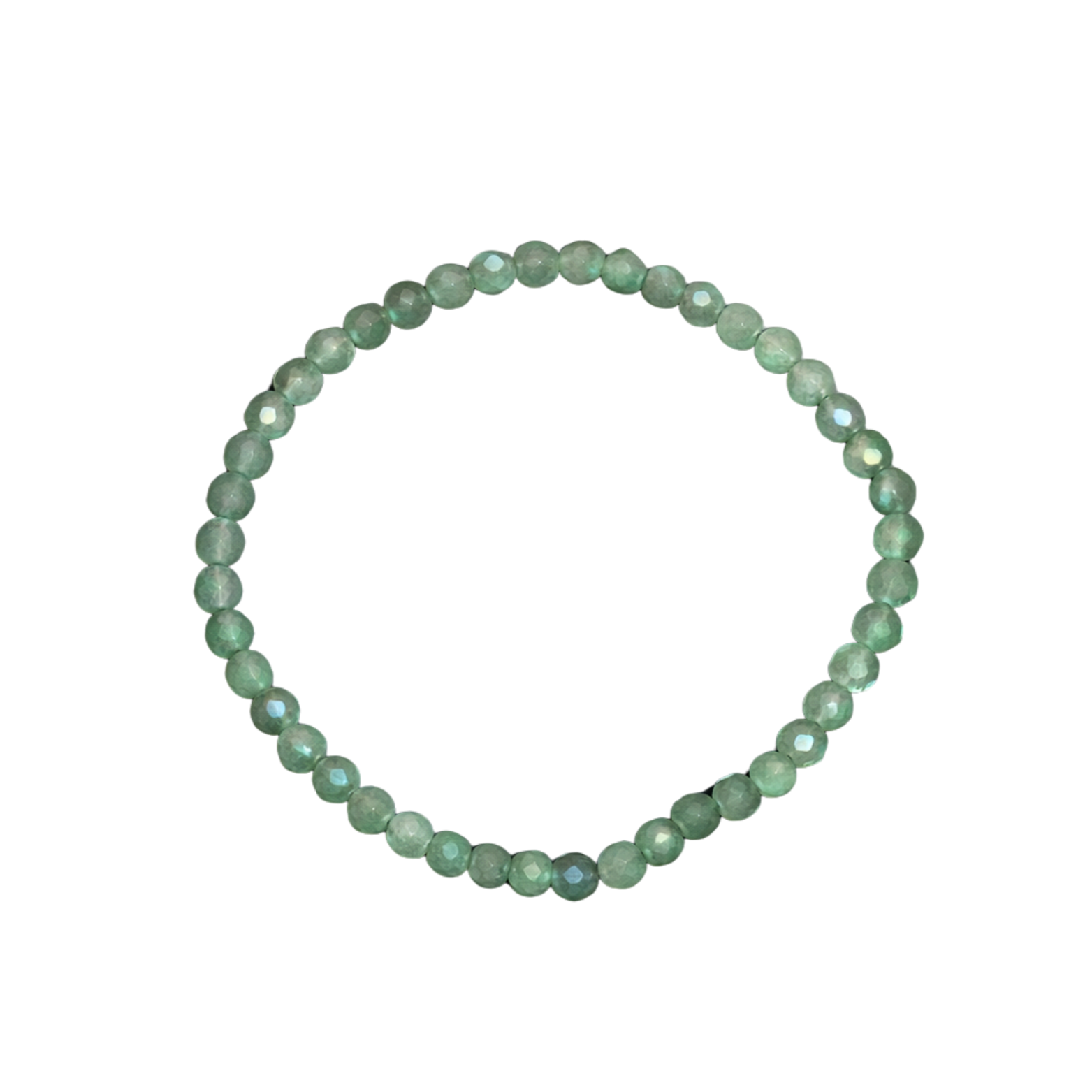 Pulsera Facetada de Aventurina Verde 4 mm (Prosperidad, Bienestar y Equilibrio)