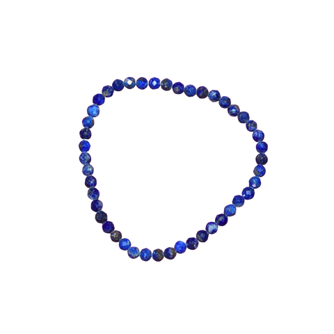 Pulsera Facetada de Lapislázuli 4 mm (Sabiduría, Protección y Comunicación)