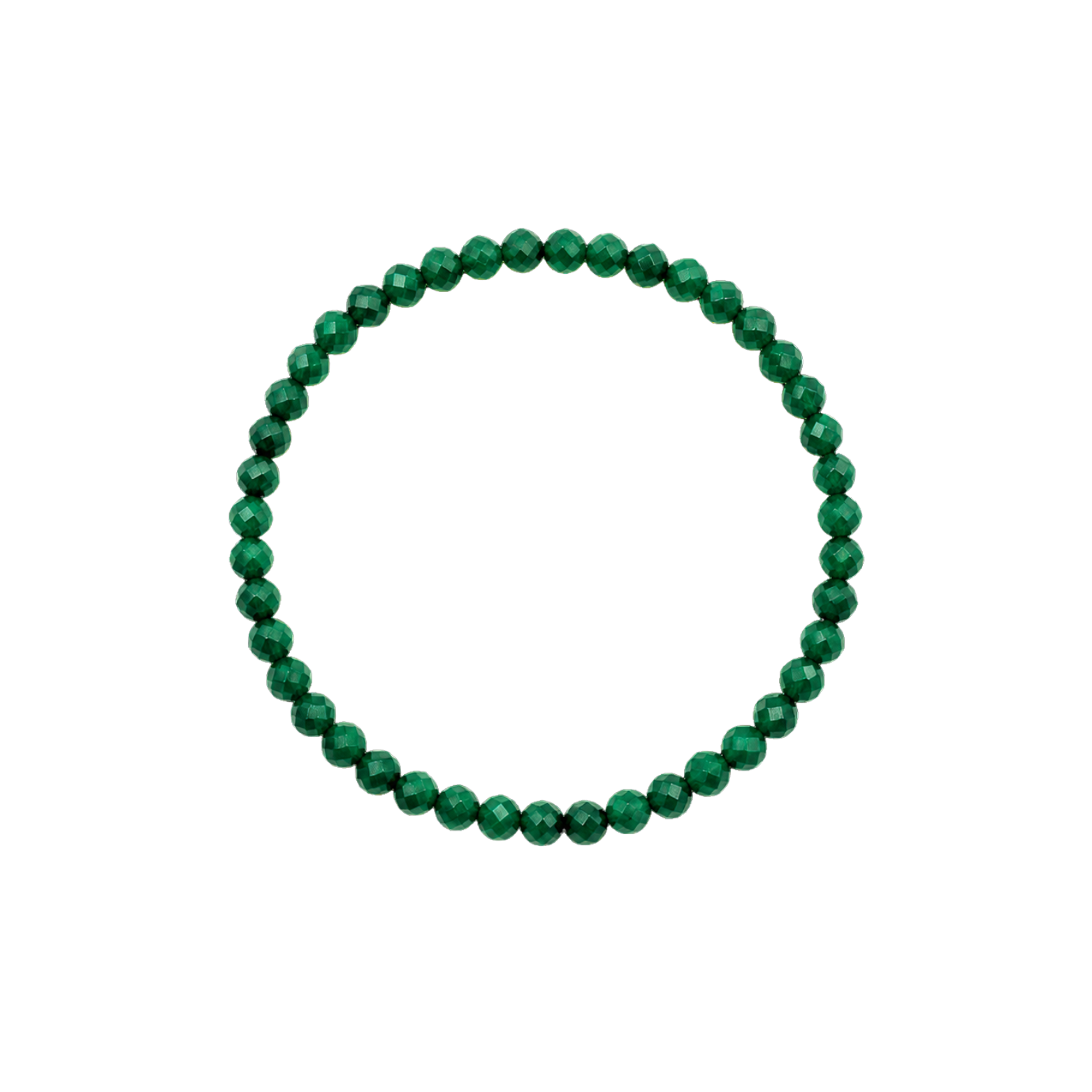 Pulsera Facetada de Malaquita 4mm (Protección, Transformación y Equilibrio Emocional)