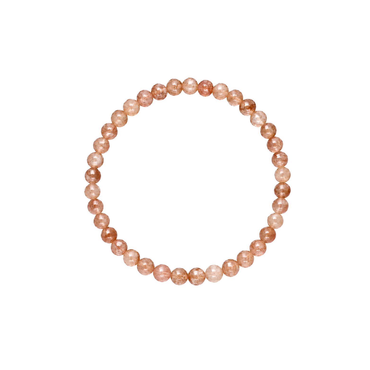 Pulsera Facetada de Piedra Solar 4mm (Alegría, Energía y Confianza Personal)