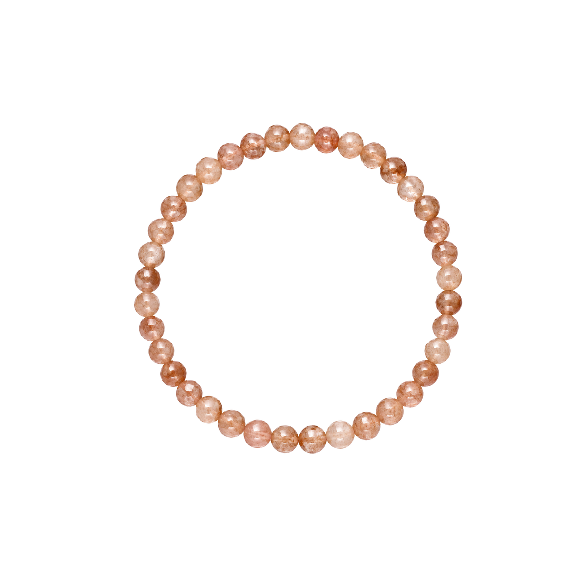 Pulsera Facetada de Piedra Solar 4mm (Alegría, Energía y Confianza Personal)