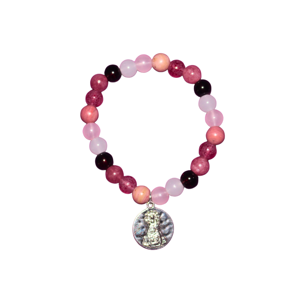 Pulsera Virgen de los Desamparados 6 mm (Salud, Protección y Consuelo)