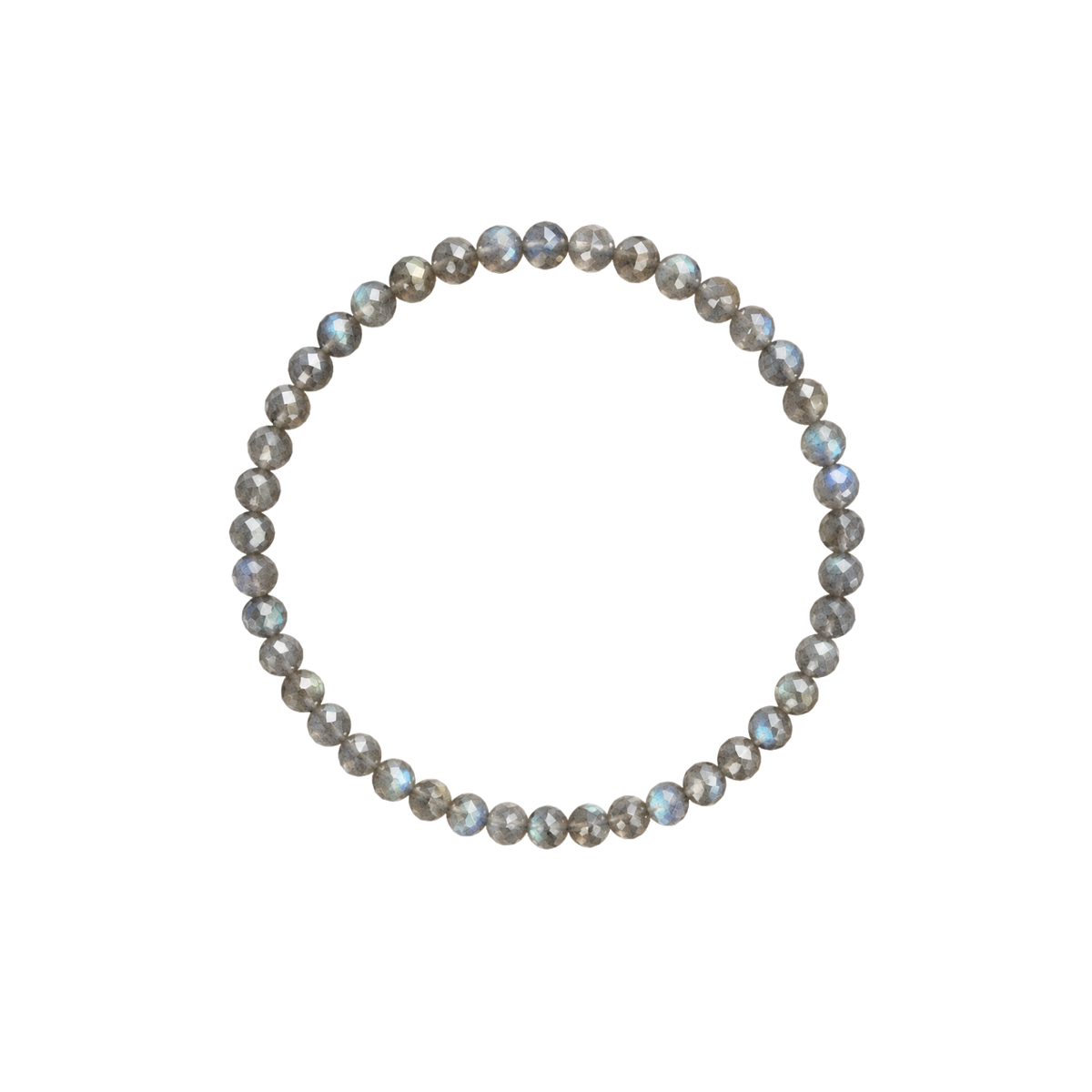 Pulsera Facetada de Labradorita 4 mm (Protección Energética, Intuición y Transformación)