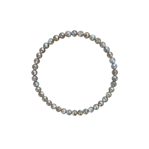 Pulsera Facetada de Labradorita 4 mm (Protección Energética, Intuición y Transformación)