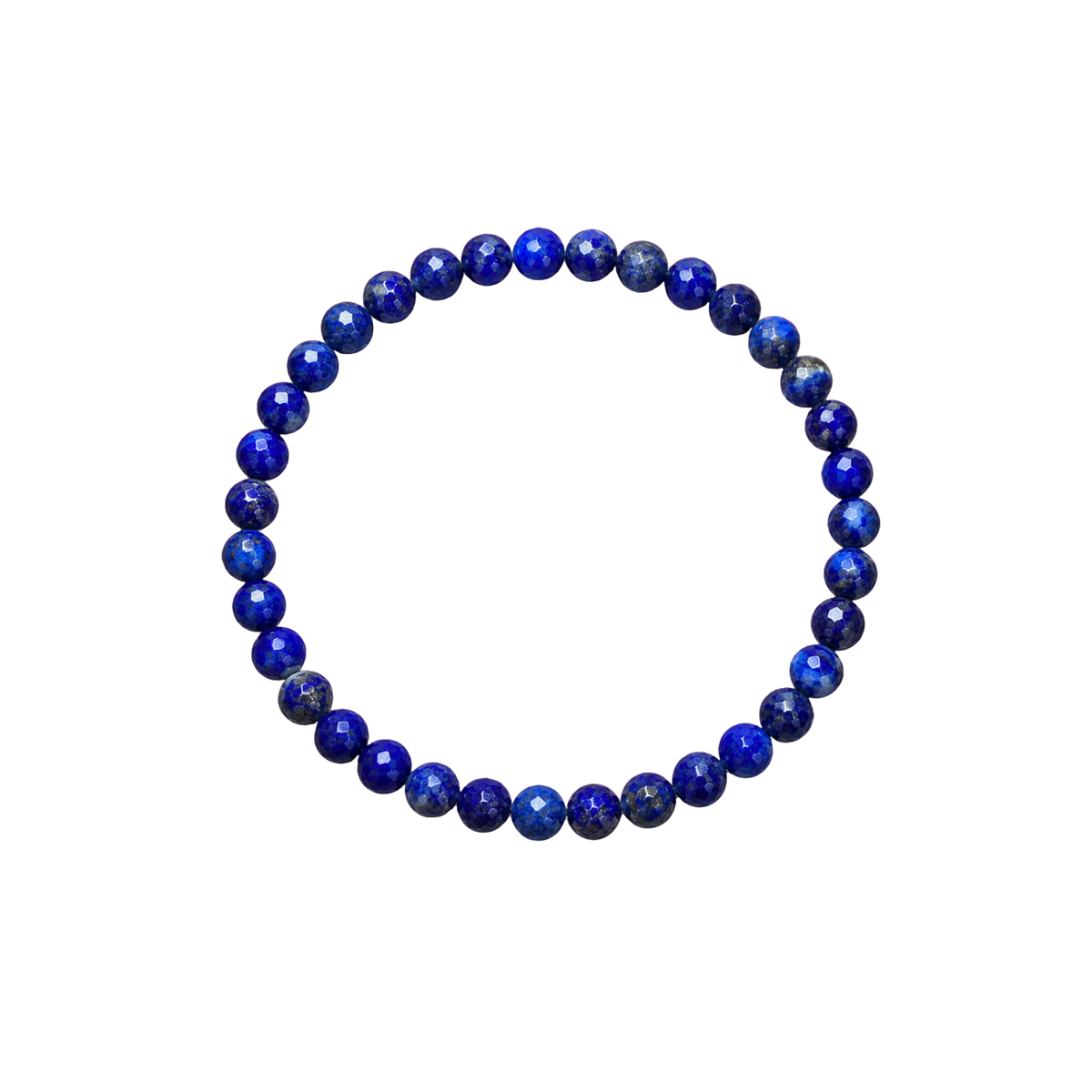 Pulsera Facetada de Lapislázuli 4 mm (Sabiduría, Protección y Comunicación)