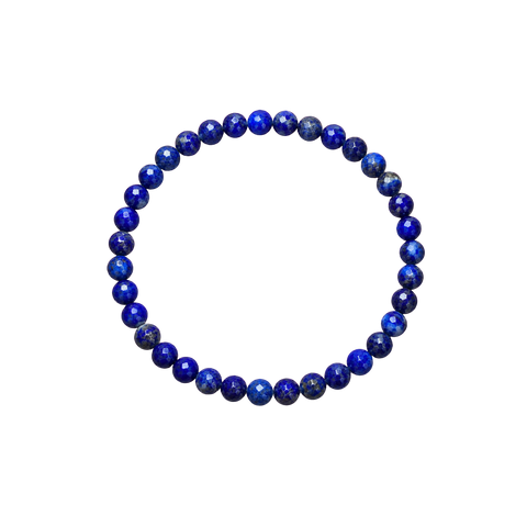 Pulsera Facetada de Lapislázuli 4 mm (Sabiduría, Protección y Comunicación)