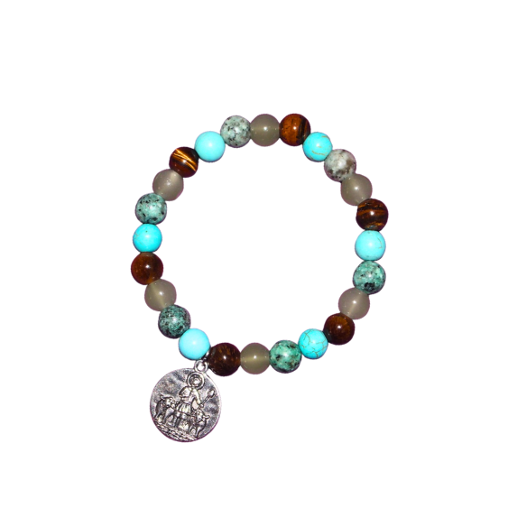 Pulsera de San Isidro Labrador 6 mm (Suerte y oportunidades)