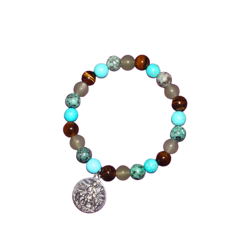 Pulsera de San Isidro Labrador 6 mm (Suerte y oportunidades)