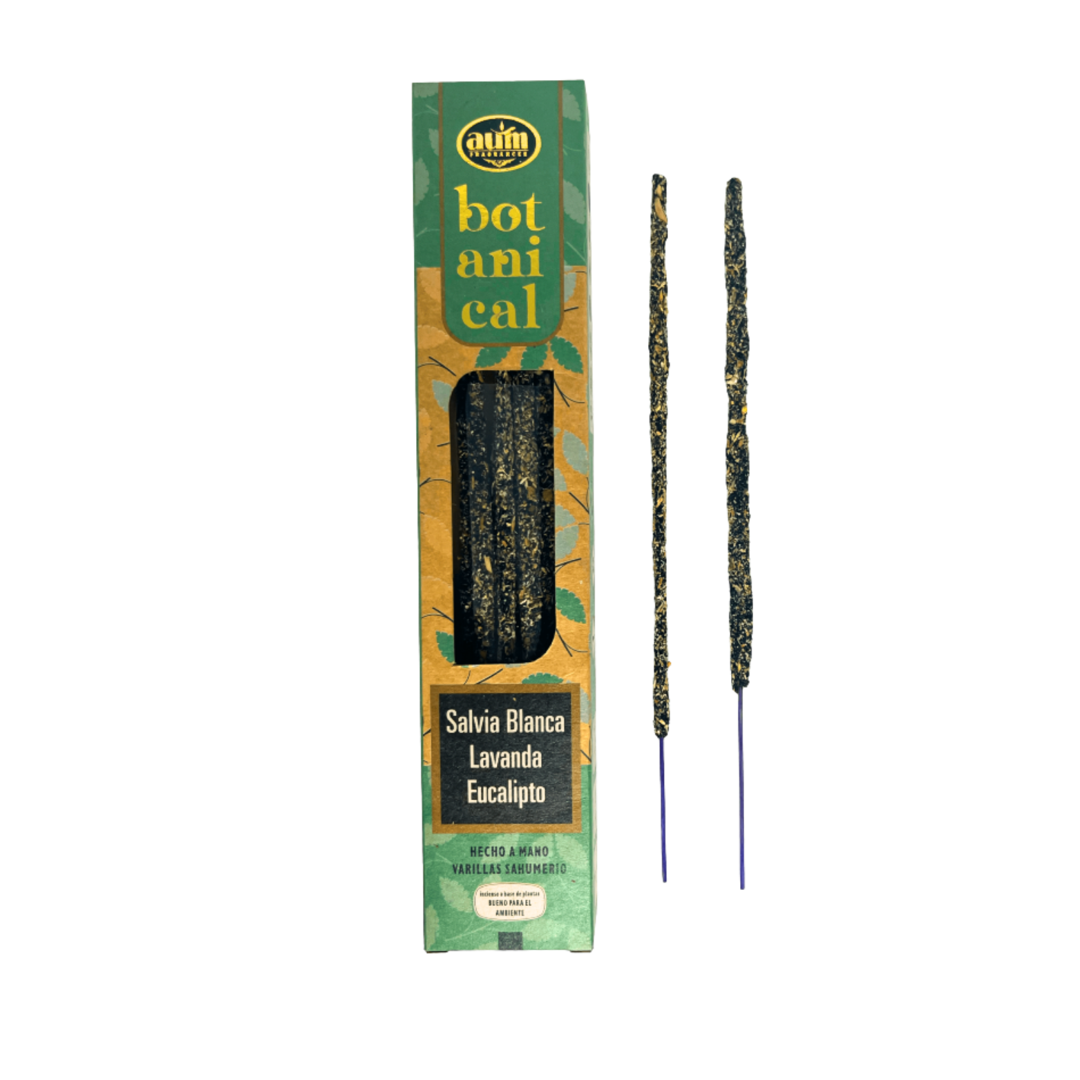 Incienso Orgánico Salvia Blanca, Lavanda y Eucalipto (Protección)
