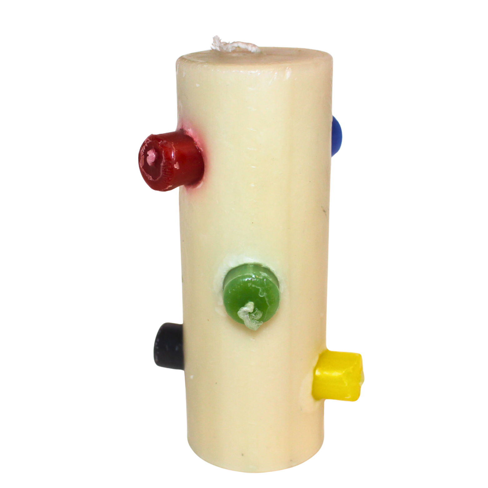 Velón 7 Mechas Multicolor (Apertura de Caminos y Equilibrio Energético)