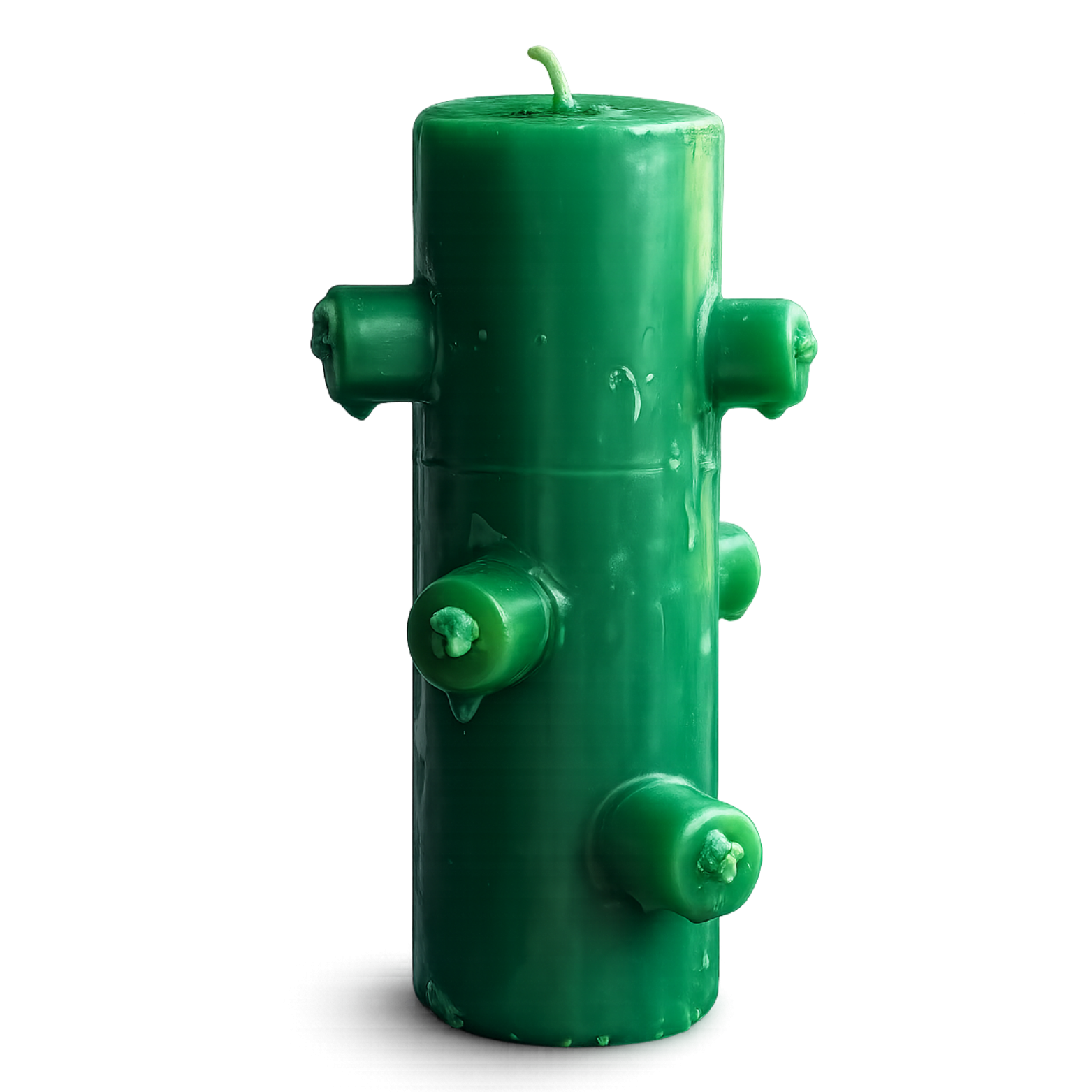 Velón 7 Mechas Verde (Salud, Recuperación y Bienestar)