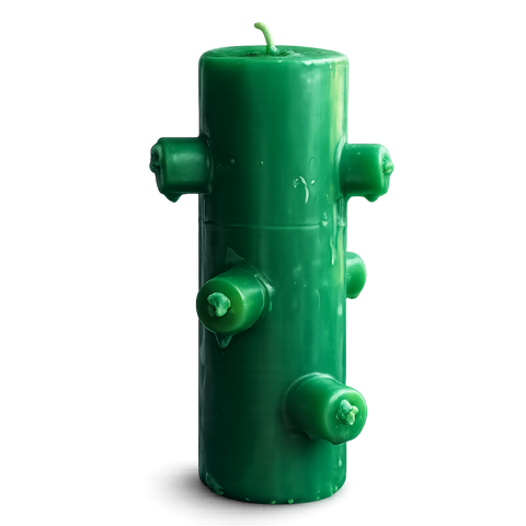 Velón 7 Mechas Verde (Salud, Recuperación y Bienestar)